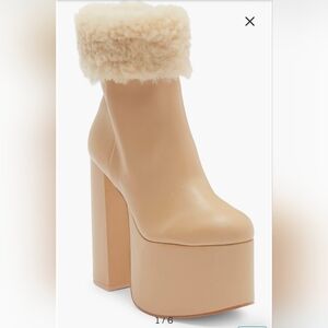 Cult Gia Katya Genuine Shearling Boot Size 36.5
